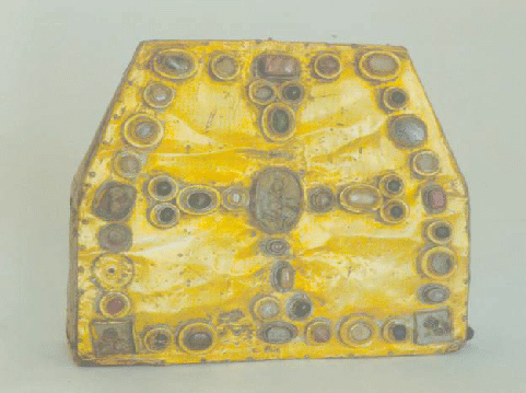 Steingeschmücktes Reliquar in Bursenform, Anfang 11. Jh.